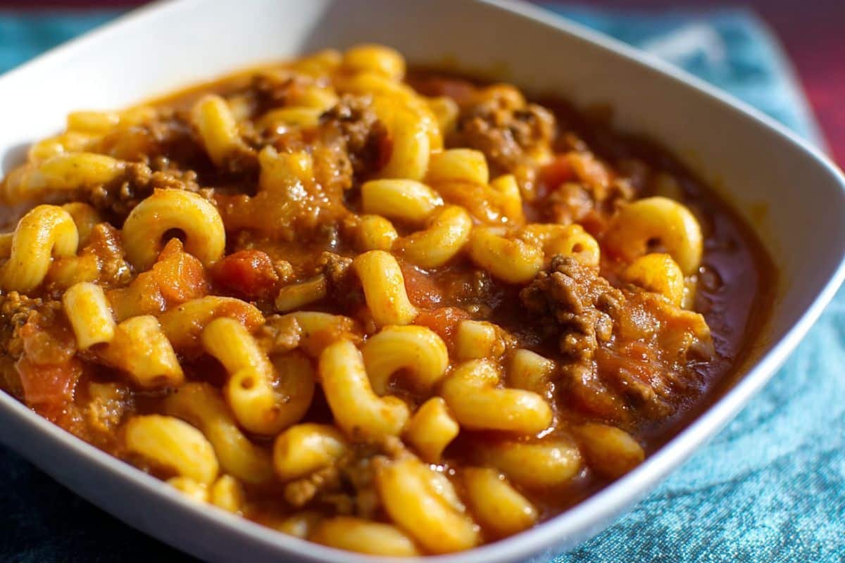 Beef Macaroni Soup
