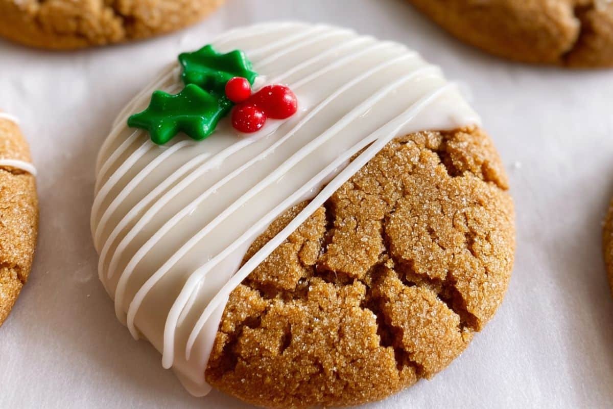 Chewy Maple Cinnamon Cookies with White Chocolate