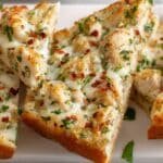 Chicken Alfredo Garlic Bread recipe