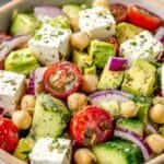 Chickpea Feta and Avocado Salad recipe