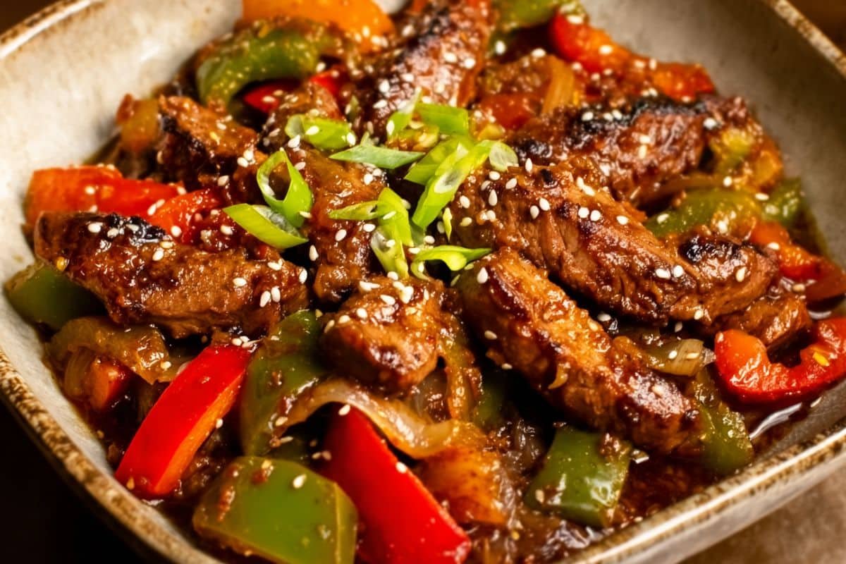 Chinese Pepper Steak with Onions