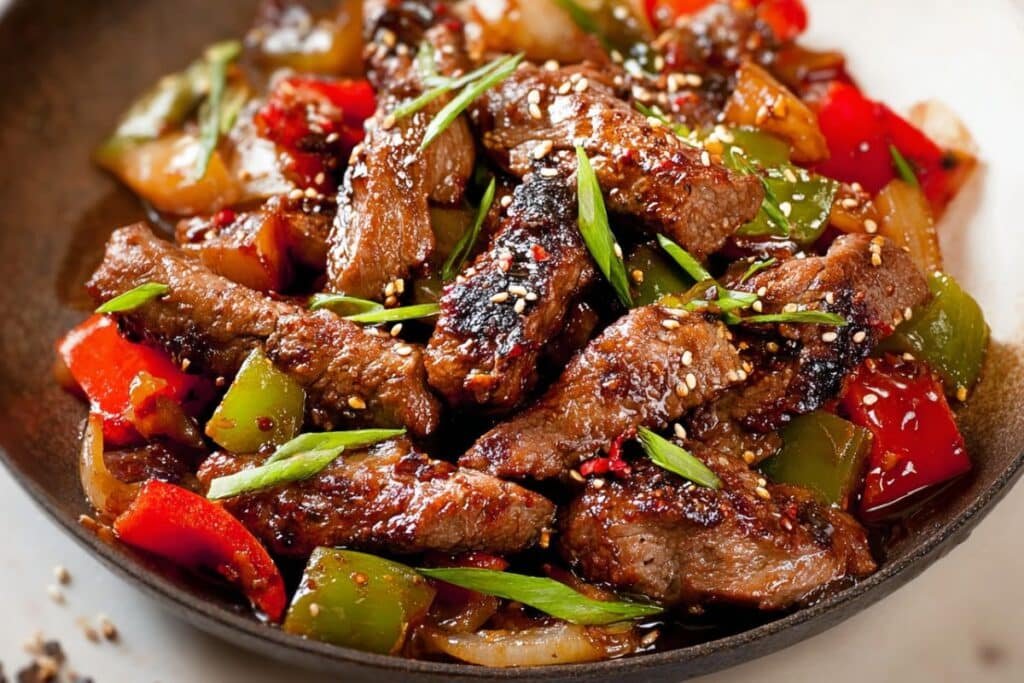Chinese Pepper Steak with Onions 3 Chinese Pepper Steak with Onions