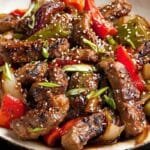 Chinese Pepper Steak with Onions recipe