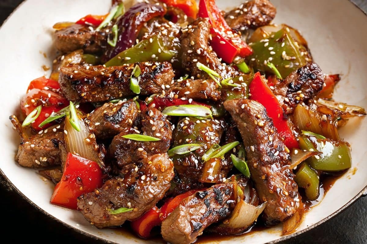 Chinese Pepper Steak with Onions