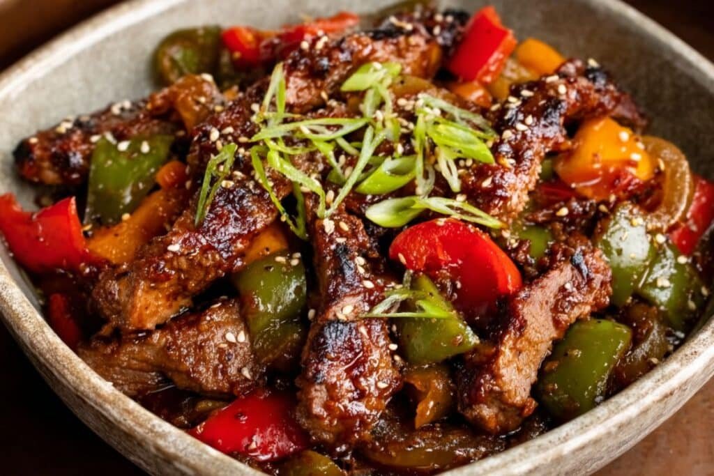 Chinese Pepper Steak with Onions 3 Chinese Pepper Steak with Onions recipe