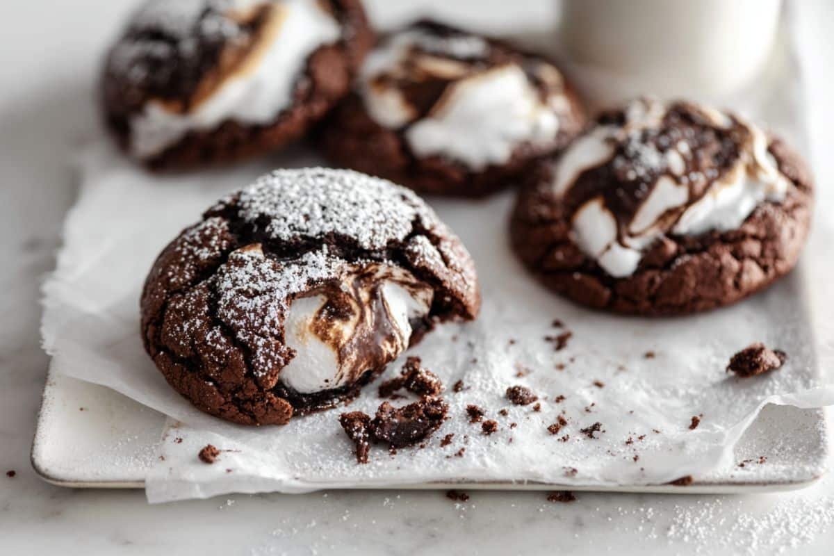 Chocolate Marshmallow Cookies
