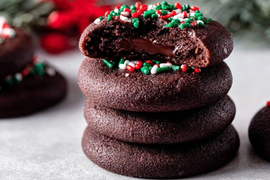 Chocolate Thumbprint Cookies 3 Chocolate Thumbprint Cookies