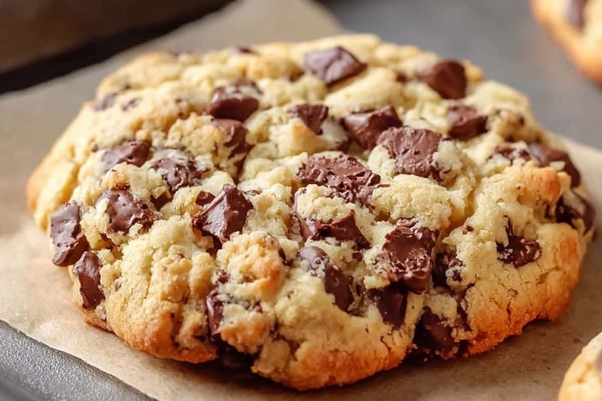 Chocolate Toffee Shortbread Cookies
