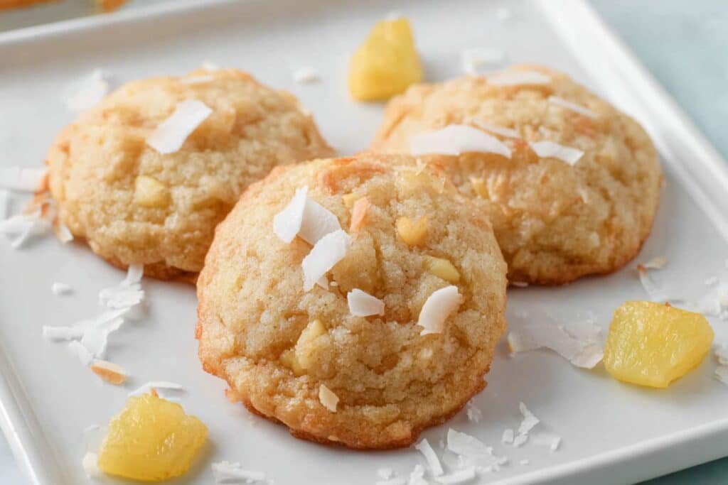 Coconut Pineapple Cookies 3 Coconut Pineapple Cookies