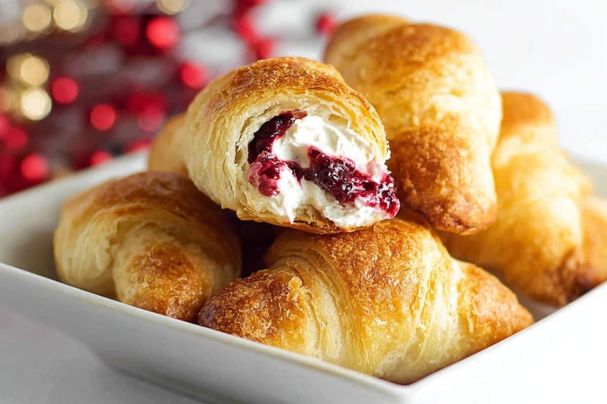 Cream Cheese Cranberry Crescent Rolls