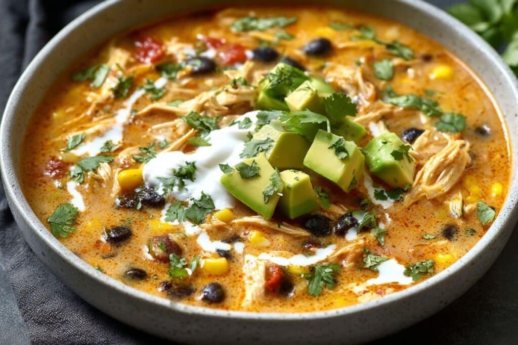 Creamy Chicken Enchilada Soup 3 Creamy Chicken Enchilada Soup