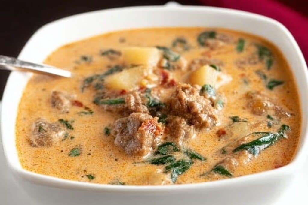 Creamy Keto Tuscan Chicken Soup 3 Creamy Keto Tuscan Chicken Soup