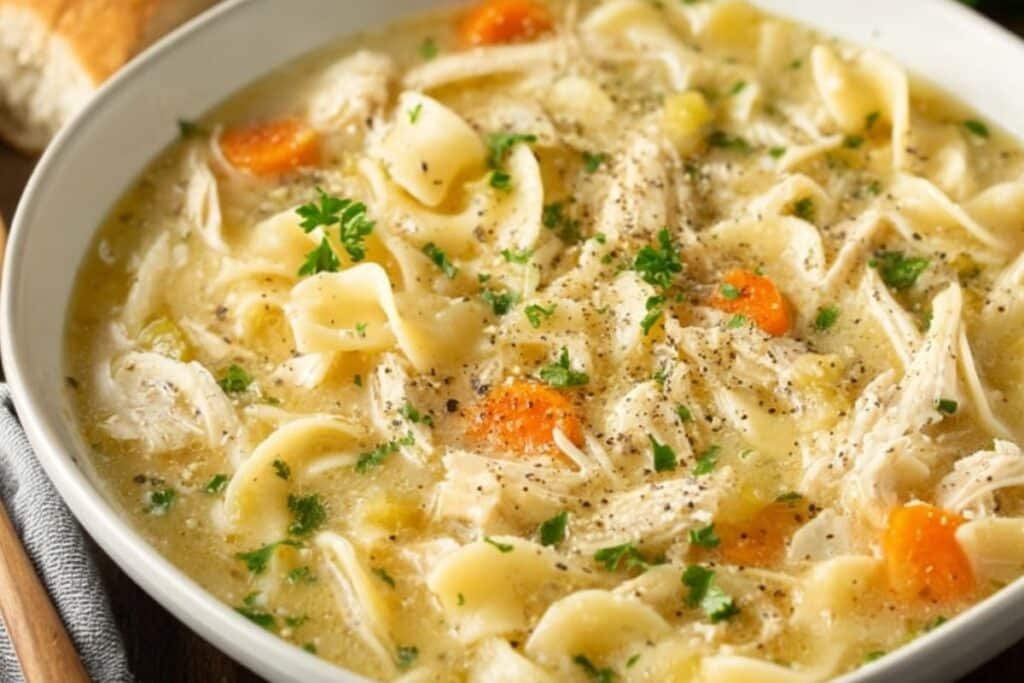 Crockpot Creamy Chicken Noodle Soup 3 Crockpot Creamy Chicken Noodle Soup