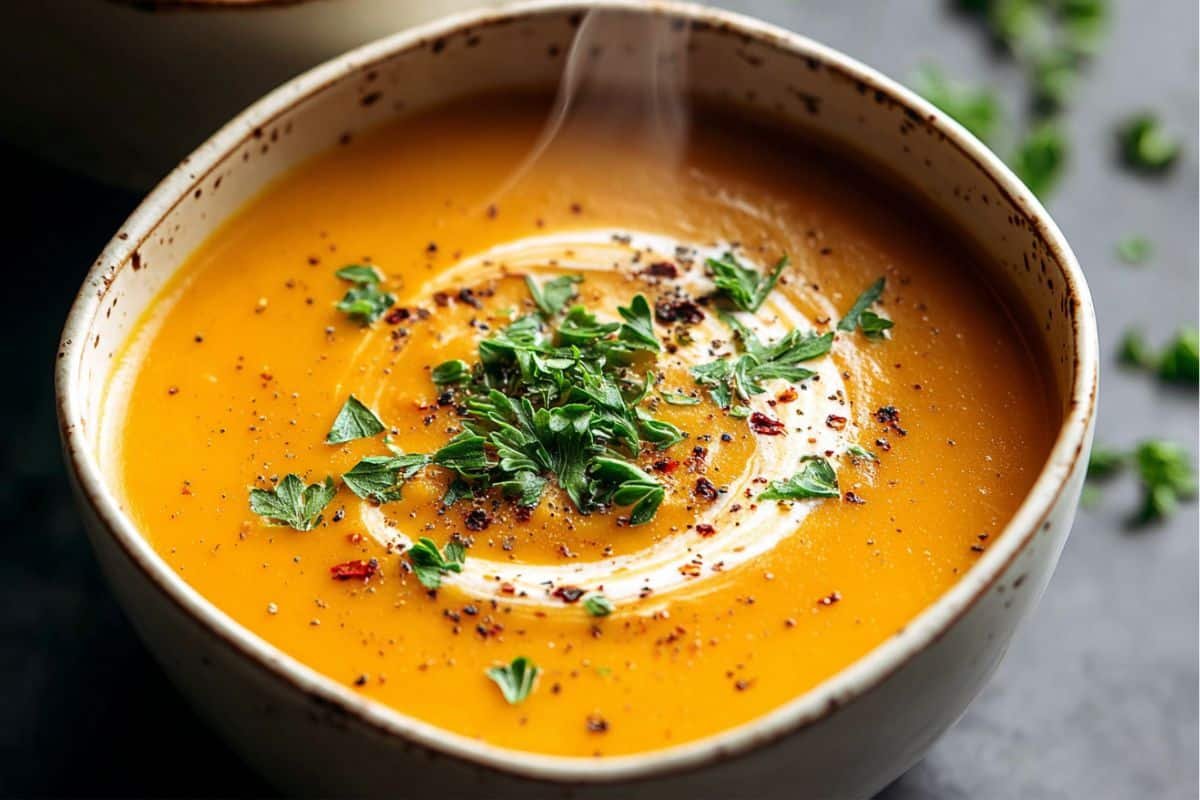 Easy Butternut Squash and Sweet Potato Soup
