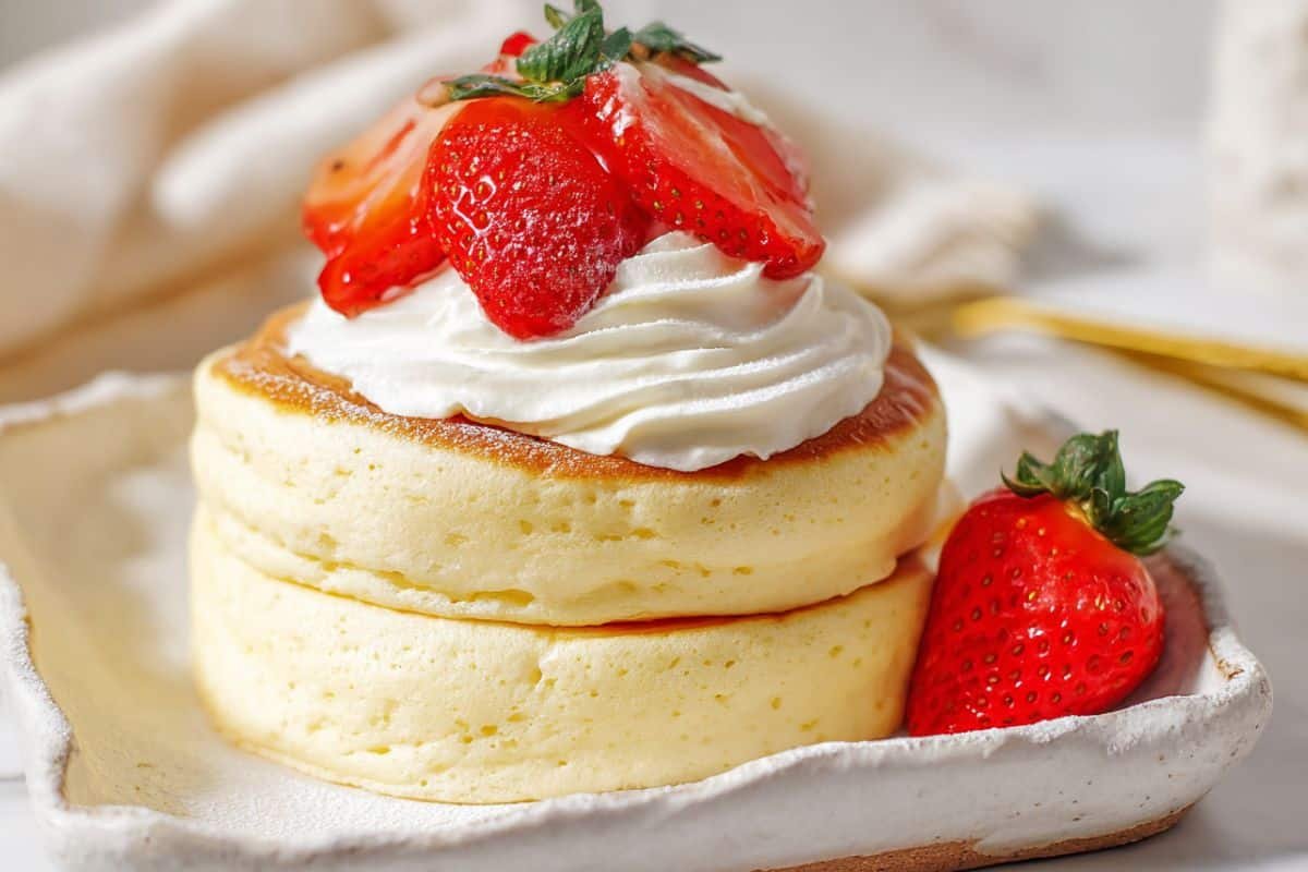 Fluffy Japanese Soufflé Pancakes