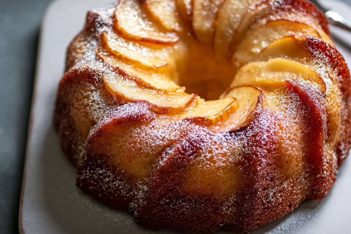 French Vanilla Apple Yogurt Bundt Cake