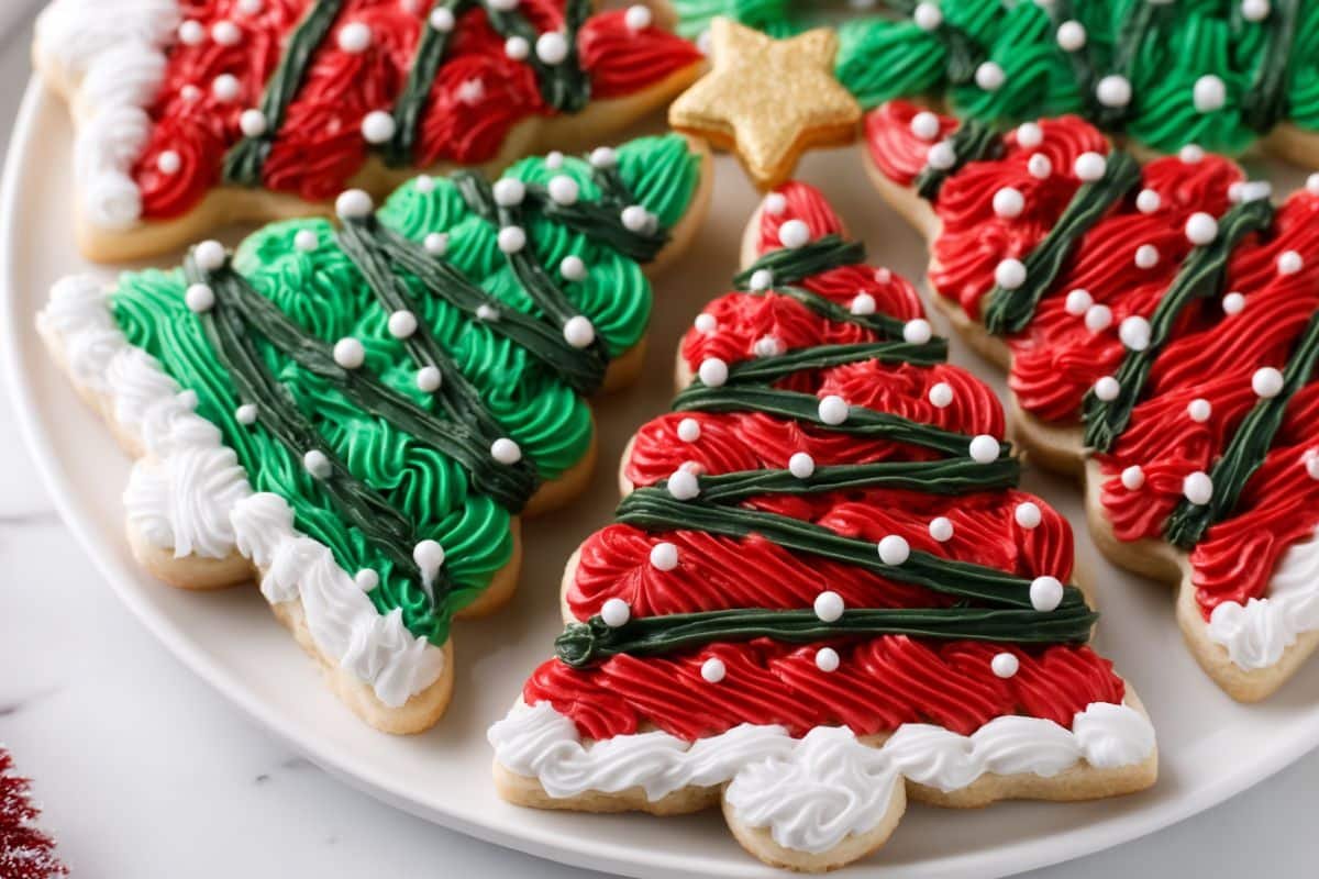 Frosted Christmas Brownies
