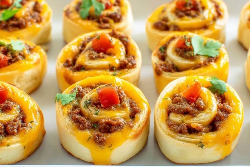 Garlic Butter Bacon Cheeseburger Rollups