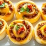 Garlic Butter Bacon Cheeseburger Rollups recipe