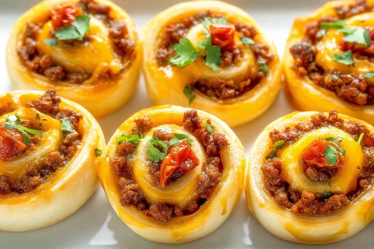 Garlic Butter Bacon Cheeseburger Rollups