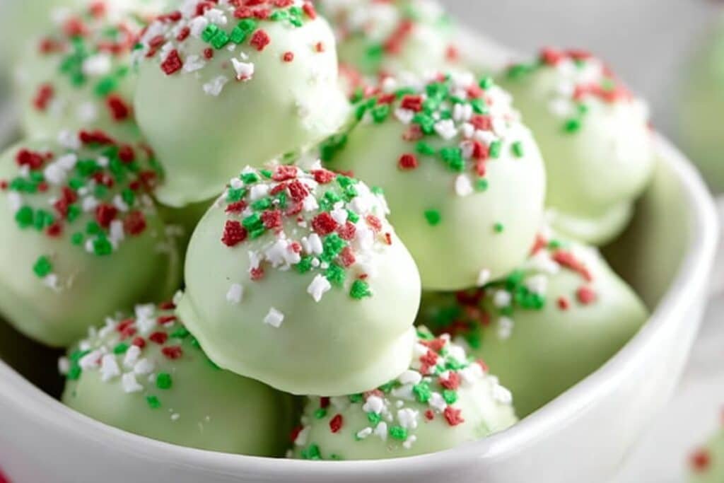 Grinch Balls (Truffles) 3 Grinch Balls Truffles