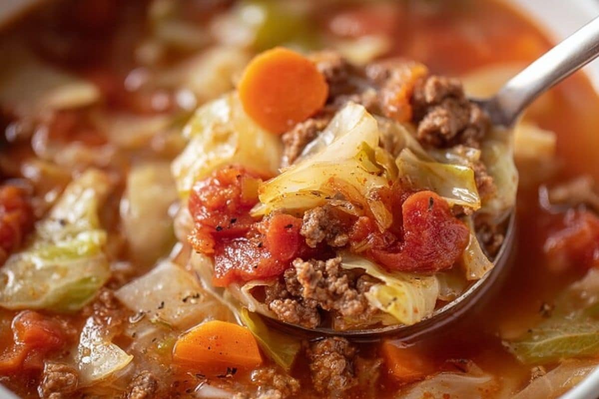 Ground Beef Cabbage Soup Recipe