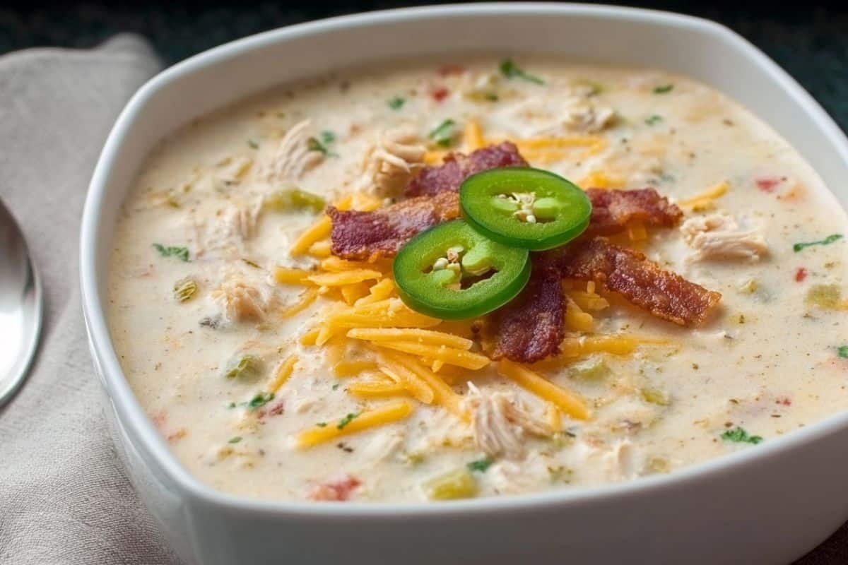 Jalapeño Popper Chicken Soup