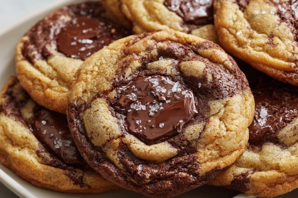 Marbled Chocolate Chip Cookies 3 Marbled Chocolate Chip Cookies