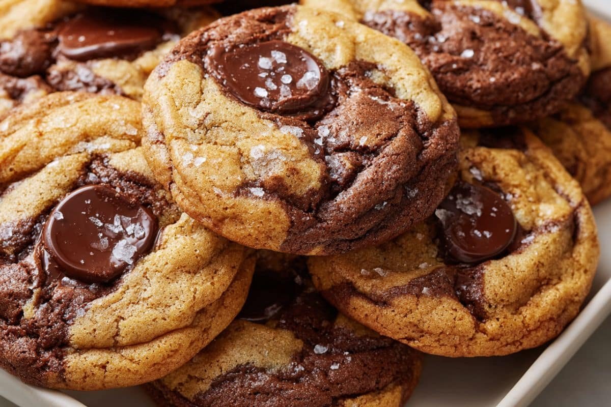 Marbled Chocolate Chip Cookies