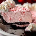 No Bake Christmas Peppermint Pie recipe