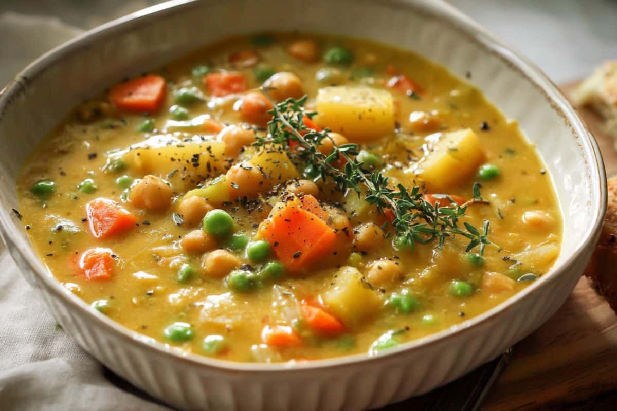 One‑Pot Creamy Vegetable Soup