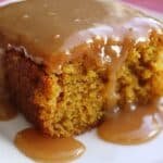 Pumpkin Cake with Caramel Cider Sauce recipe