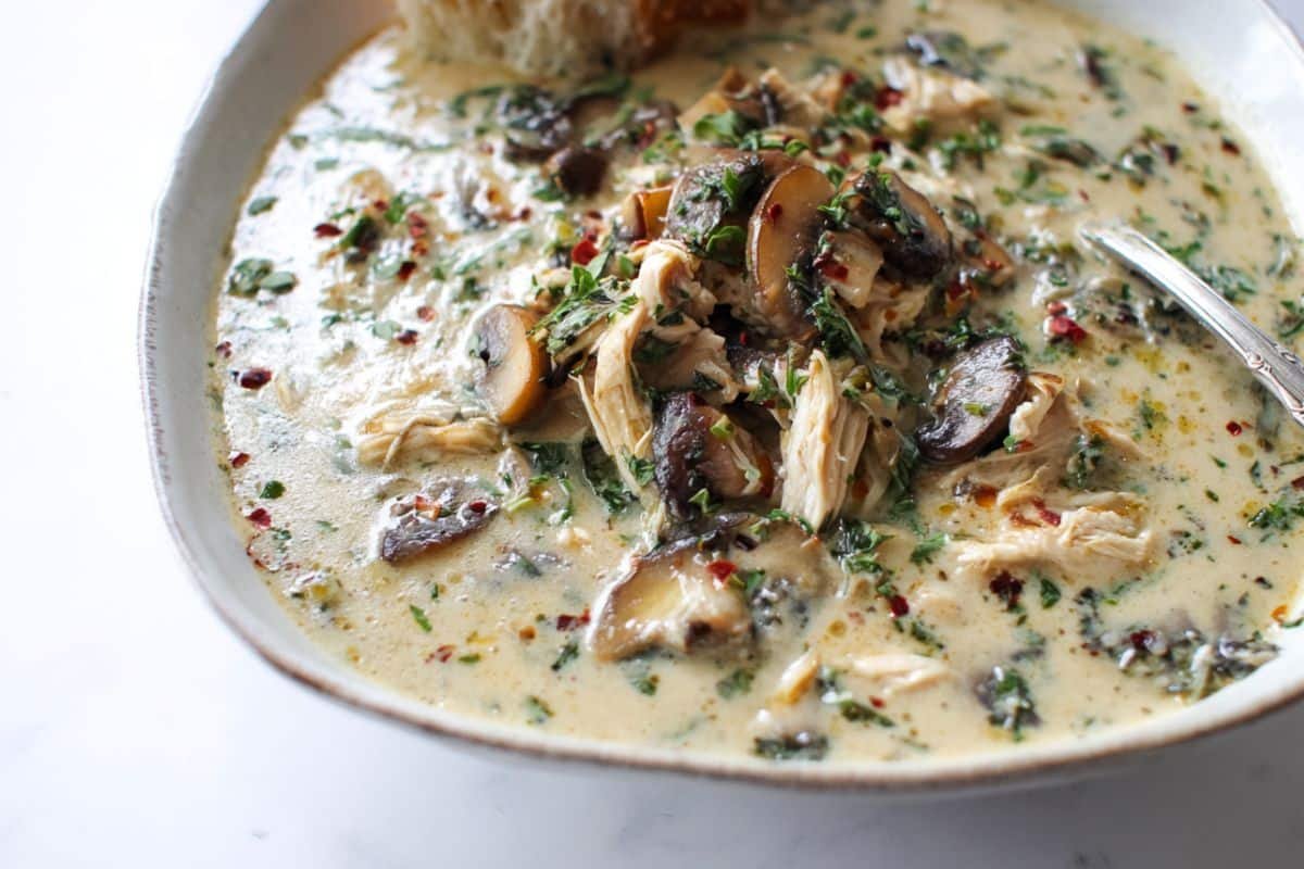 Rotisserie Chicken Mushroom Soup