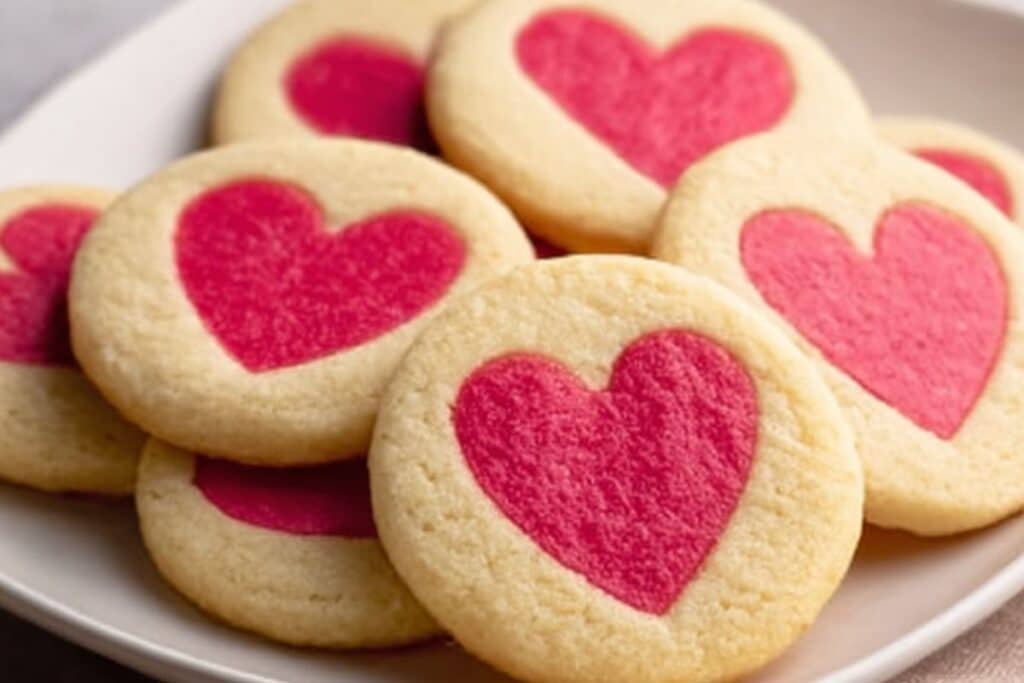 Slice and Bake Valentine's Day Cookies