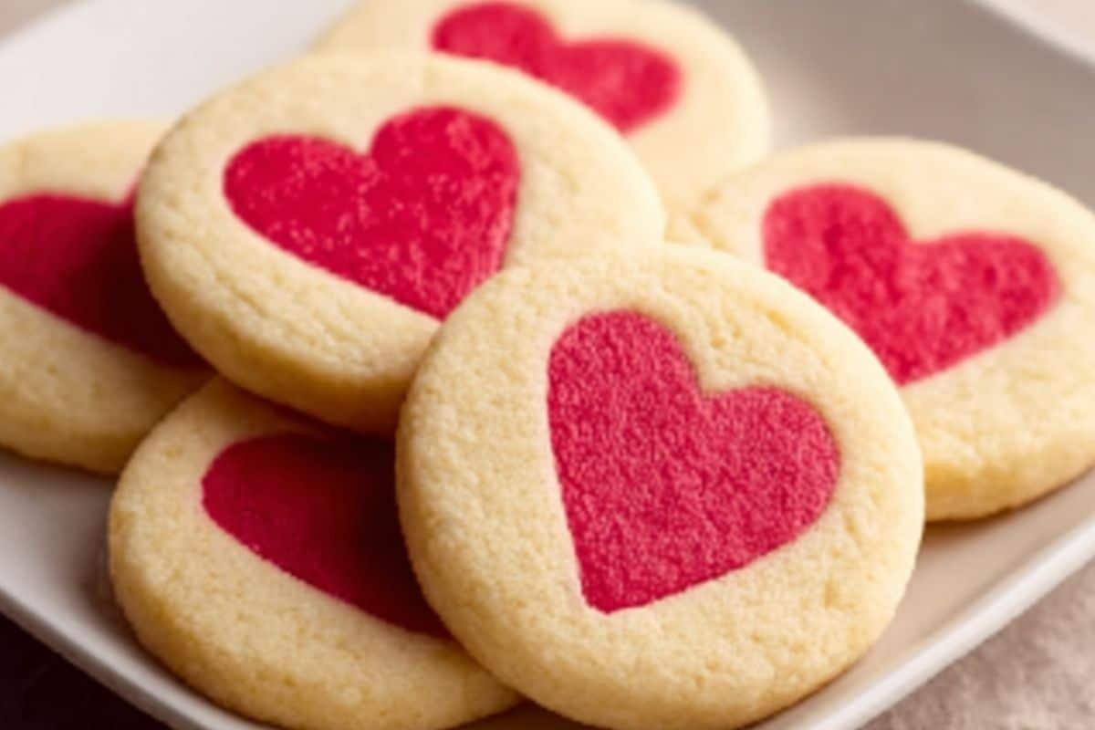 Slice and Bake Valentine’s Day Cookies