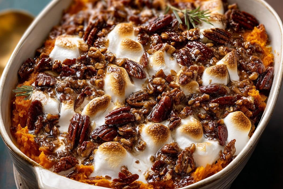 Southern Maple Sweet Potato Casserole
