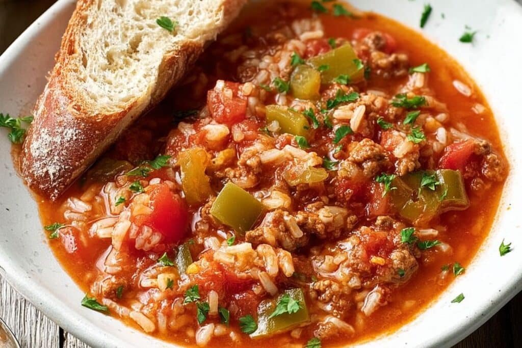 Stuffed Pepper Soup 3 Stuffed Pepper Soup