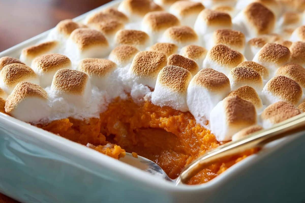 Sweet Potato Casserole with Marshmallows
