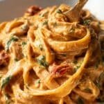 Vegan Creamy Sun Dried Tomato Pasta recipe