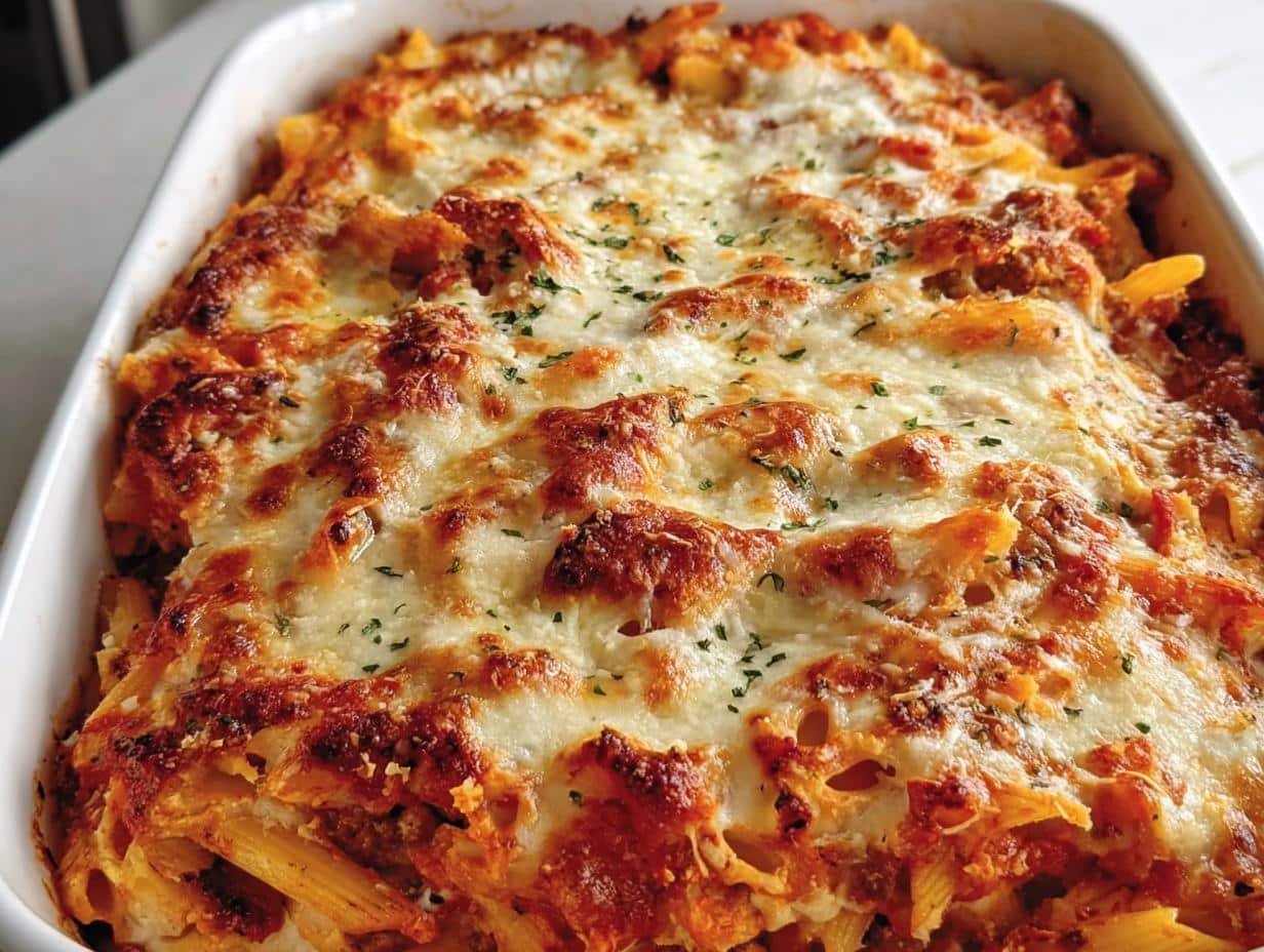 Irresistible Baked Mostaccioli Recipe