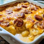 Cheesy Potatoes with Smoked Sausage