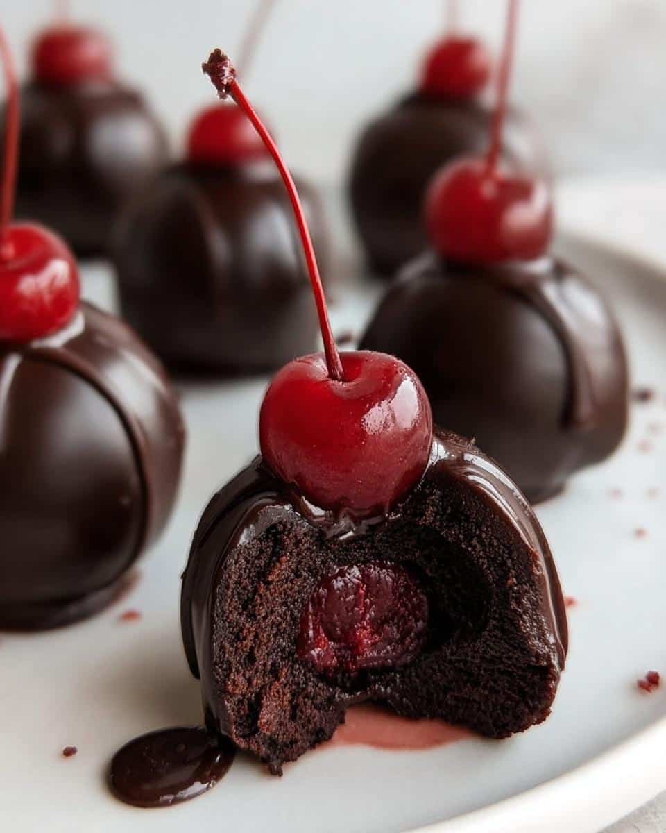 Irresistible Chocolate Cherry Bombs 6 Chocolate Cherry Bombs - detail 2