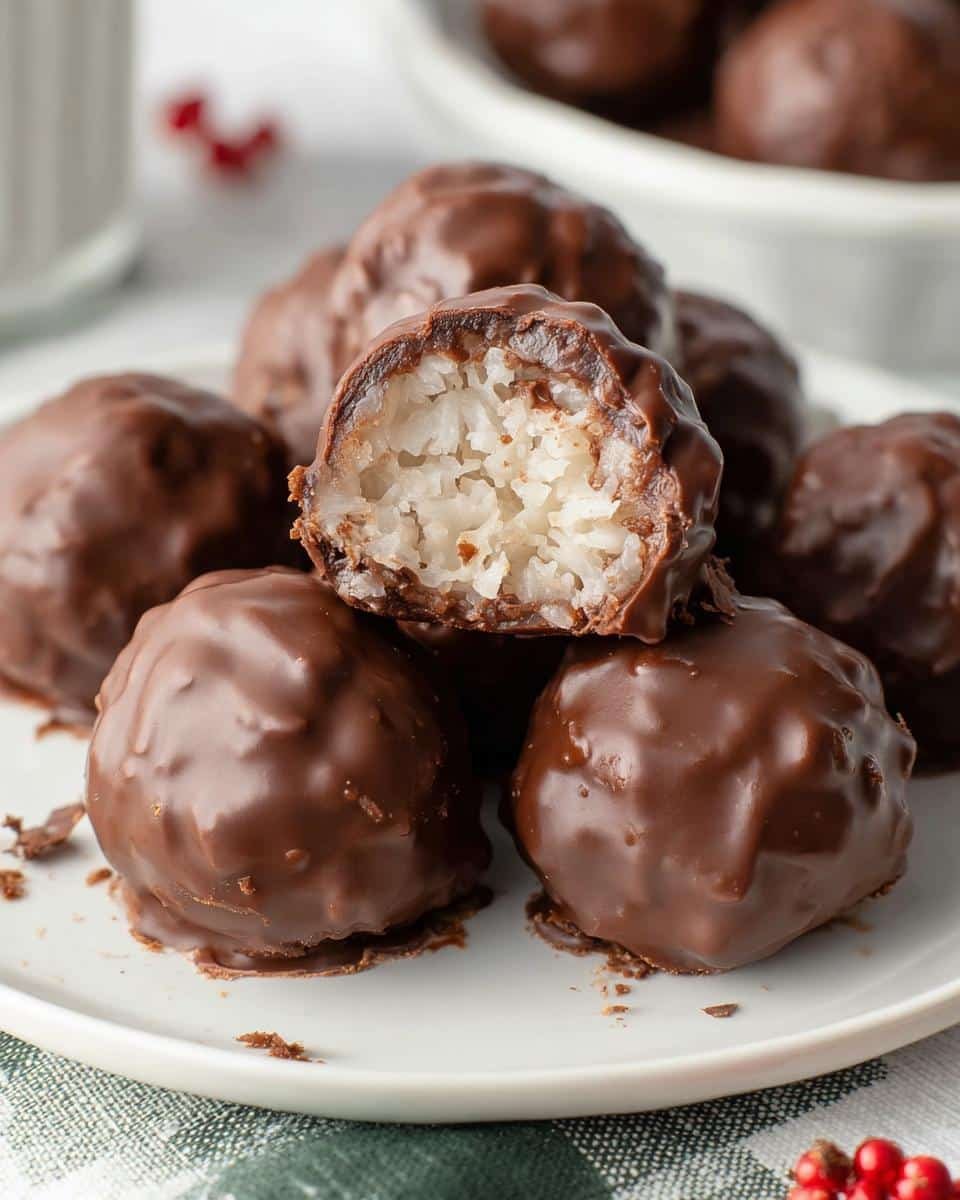 4-Ingredient Chocolate Coconut Cream Balls 4 Chocolate Coconut Cream Balls - detail 1