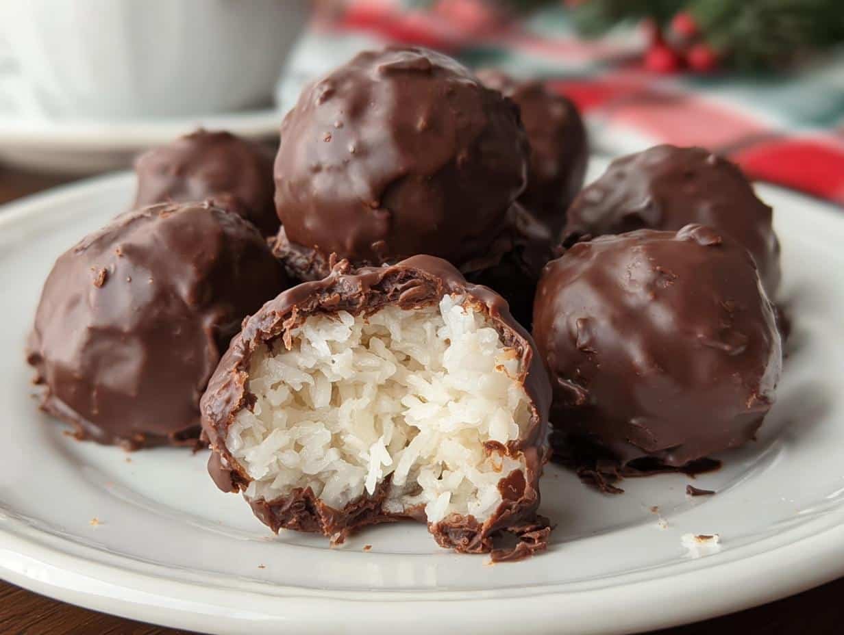 4-Ingredient Chocolate Coconut Cream Balls

(58 characters)