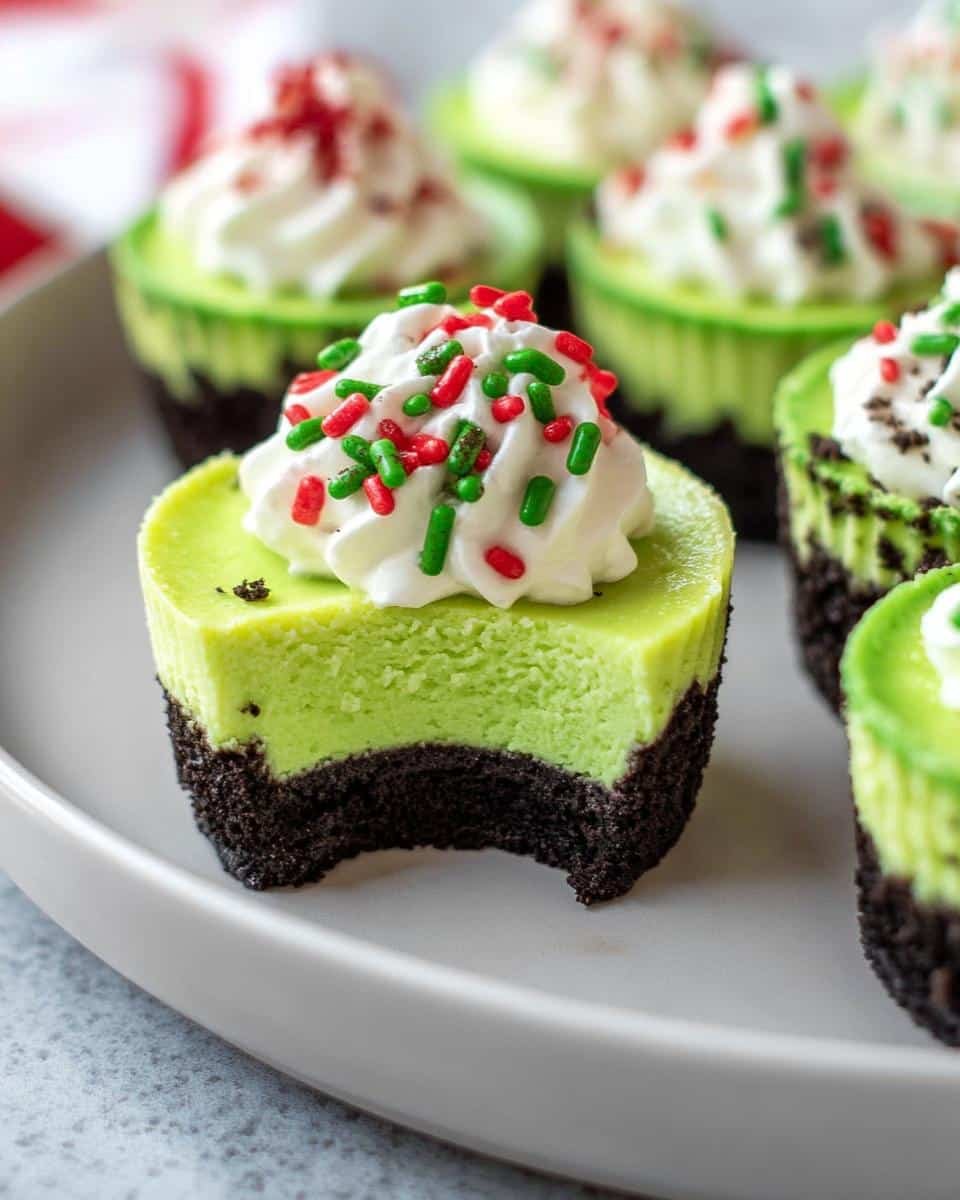 Grinch Mini Cheesecakes - detail 1