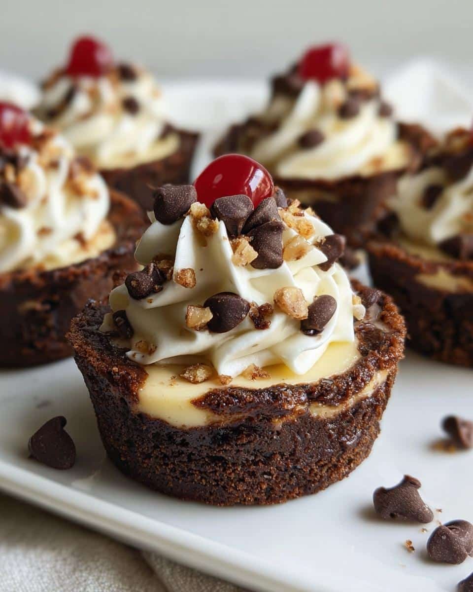 Loaded Brownie Cheesecake Dessert Cups - detail 2