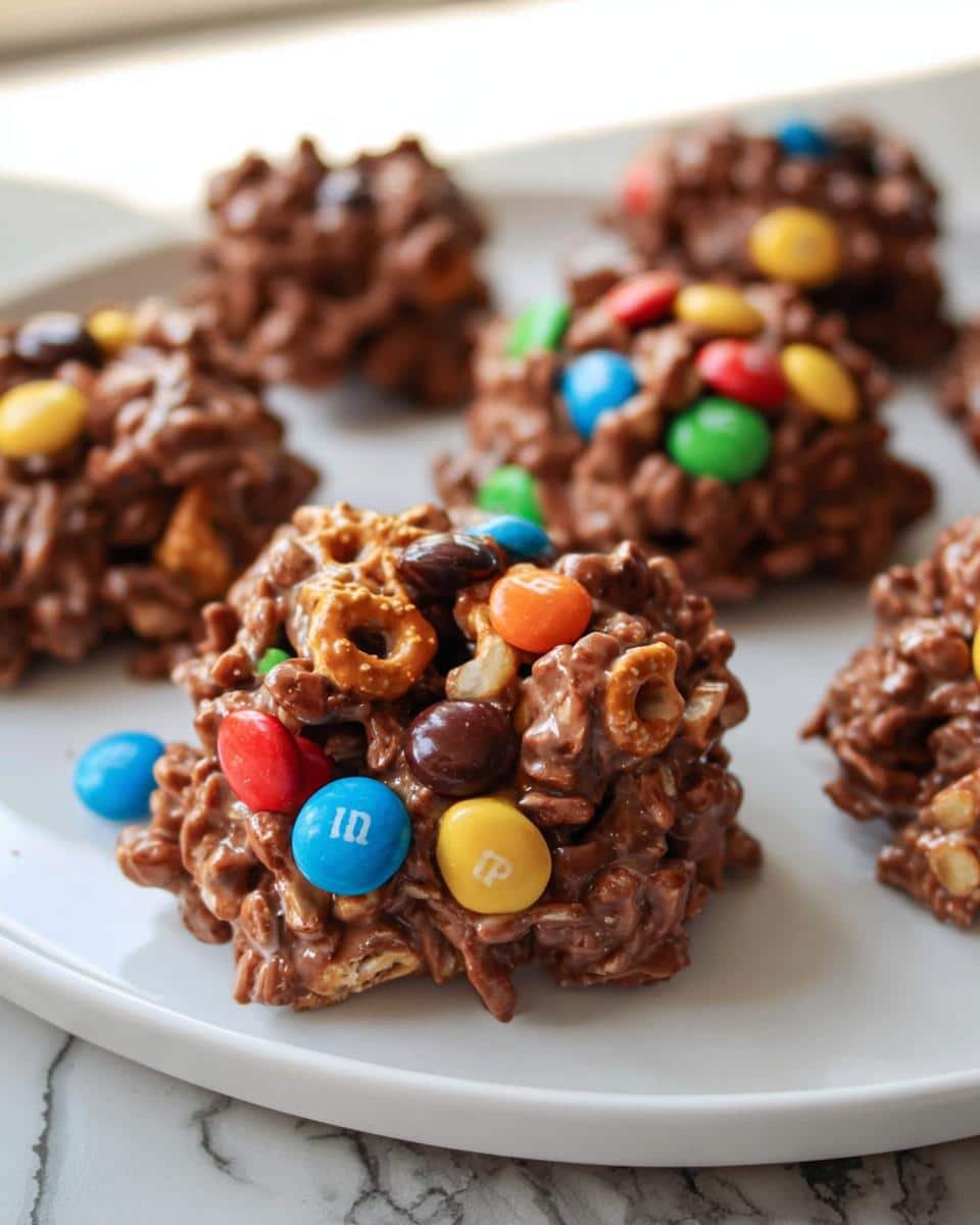 Irresistible M&M Chocolate Candy Clusters in 30 Minutes 6 M&M Chocolate Candy Clusters - detail 1