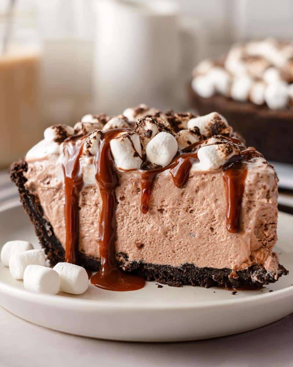 No Bake Hot Chocolate Pie - detail 1