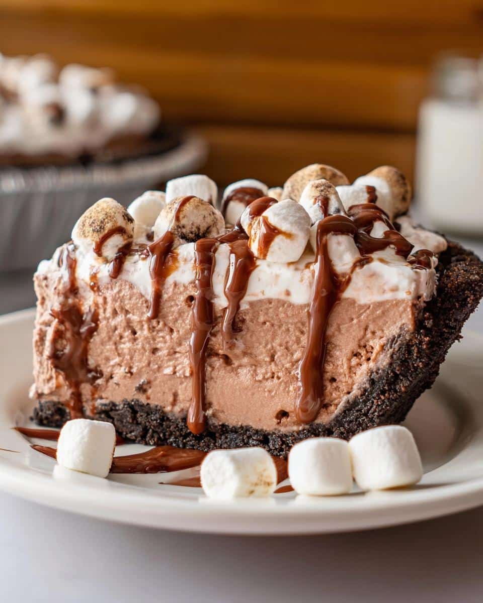 No Bake Hot Chocolate Pie - detail 2