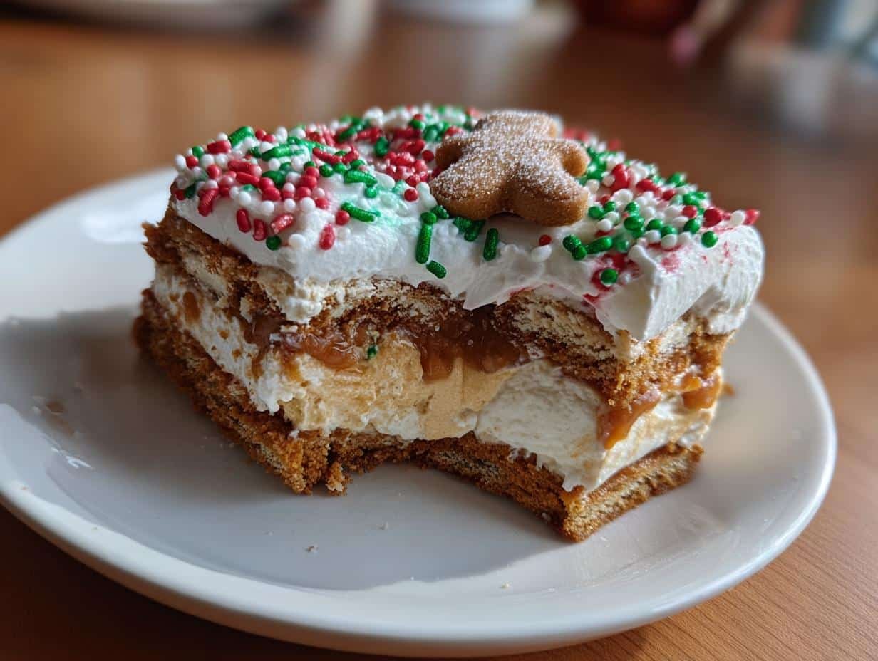 Irresistible No Bake Gingerbread Lasagna in 4 Steps